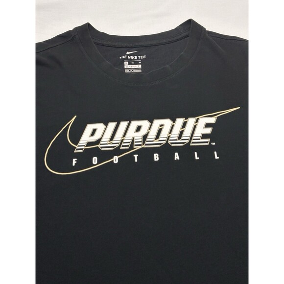 Purdue Football Nike Tee Short Sleeve Shirt Size XL Black NCAA University - Picture 1 of 10